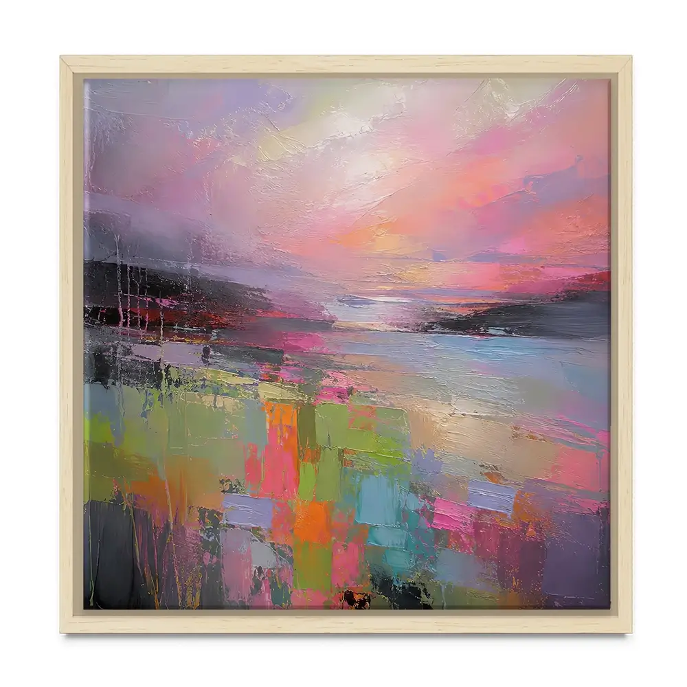Sunset Wash Square Canvas Print Sunset Wash Square Canvas Print wall art product David Alexander Elder