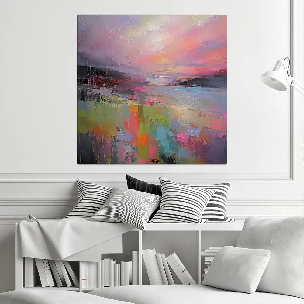 Sunset Wash Square Canvas Print Sunset Wash Square Canvas Print wall art product David Alexander Elder