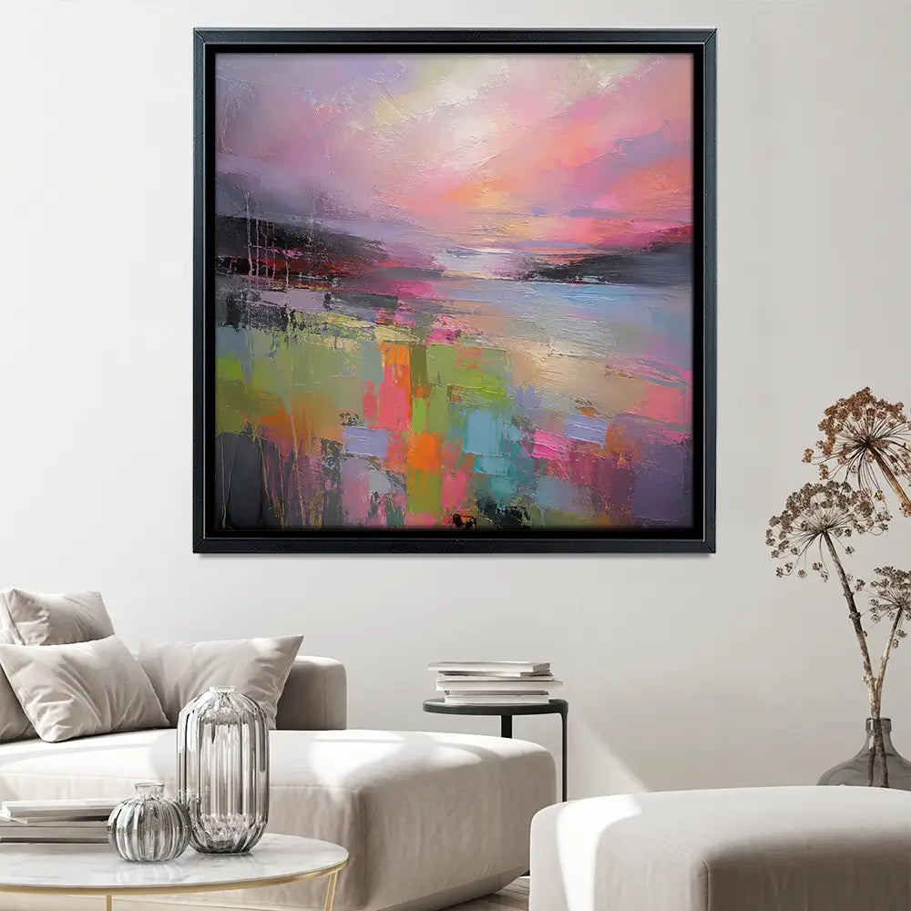 Sunset Wash Square Canvas Print Sunset Wash Square Canvas Print wall art product David Alexander Elder