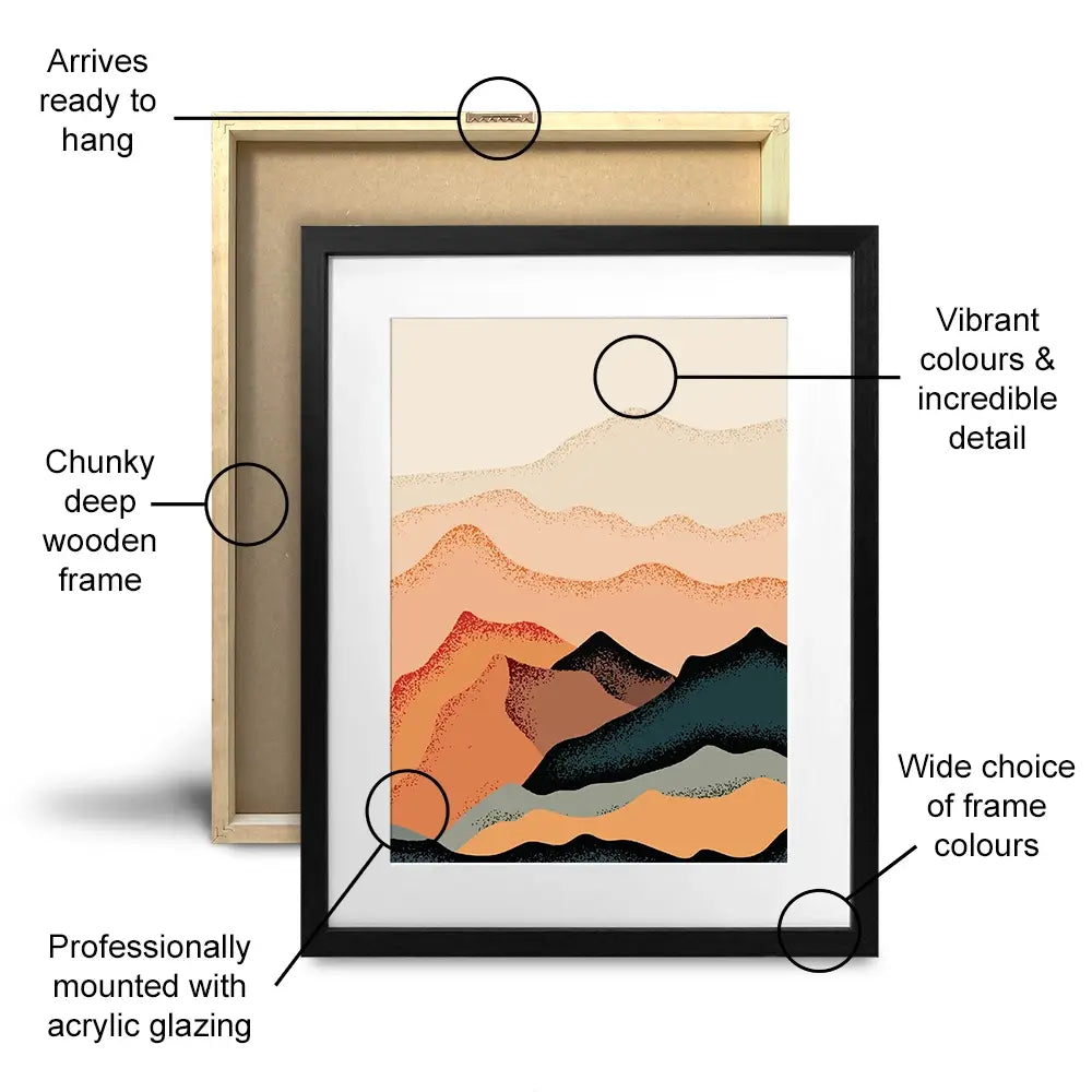 Sunshine Mountain View Framed Art Print Trio Sunshine Mountain View Framed Art Print Trio wall art product Valerii_M / Shutterstock