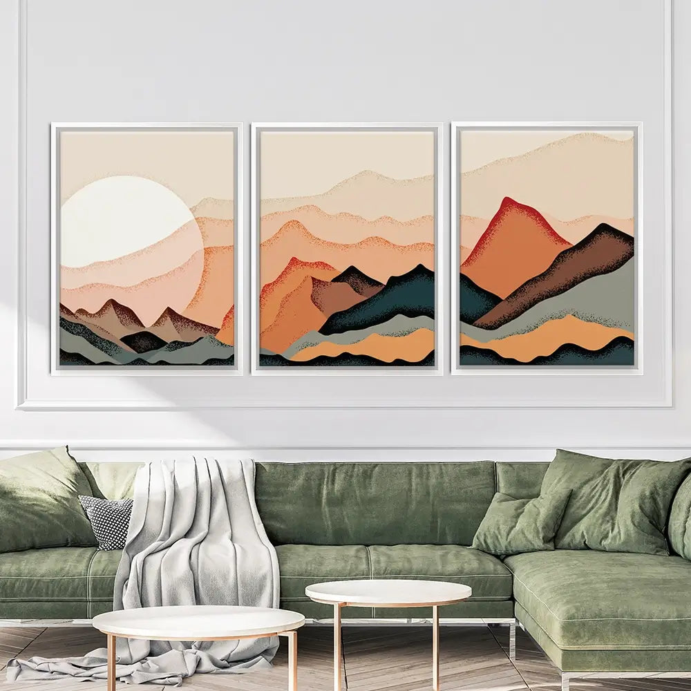 Sunshine Mountain View Trio Canvas Print Sunshine Mountain View Trio Canvas Print wall art product Valerii_M / Shutterstock