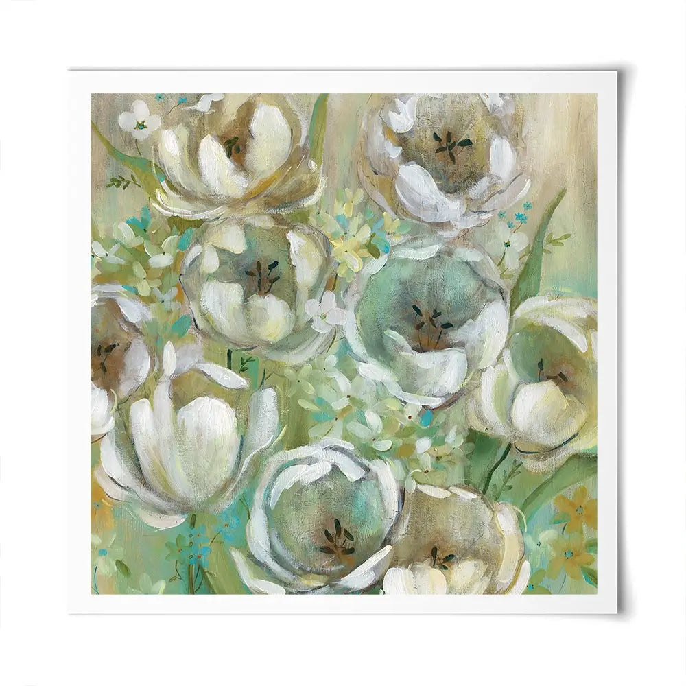 Sunwashed Tulips Square Art Print Sunwashed Tulips Square Art Print wall art product Carol Robinson