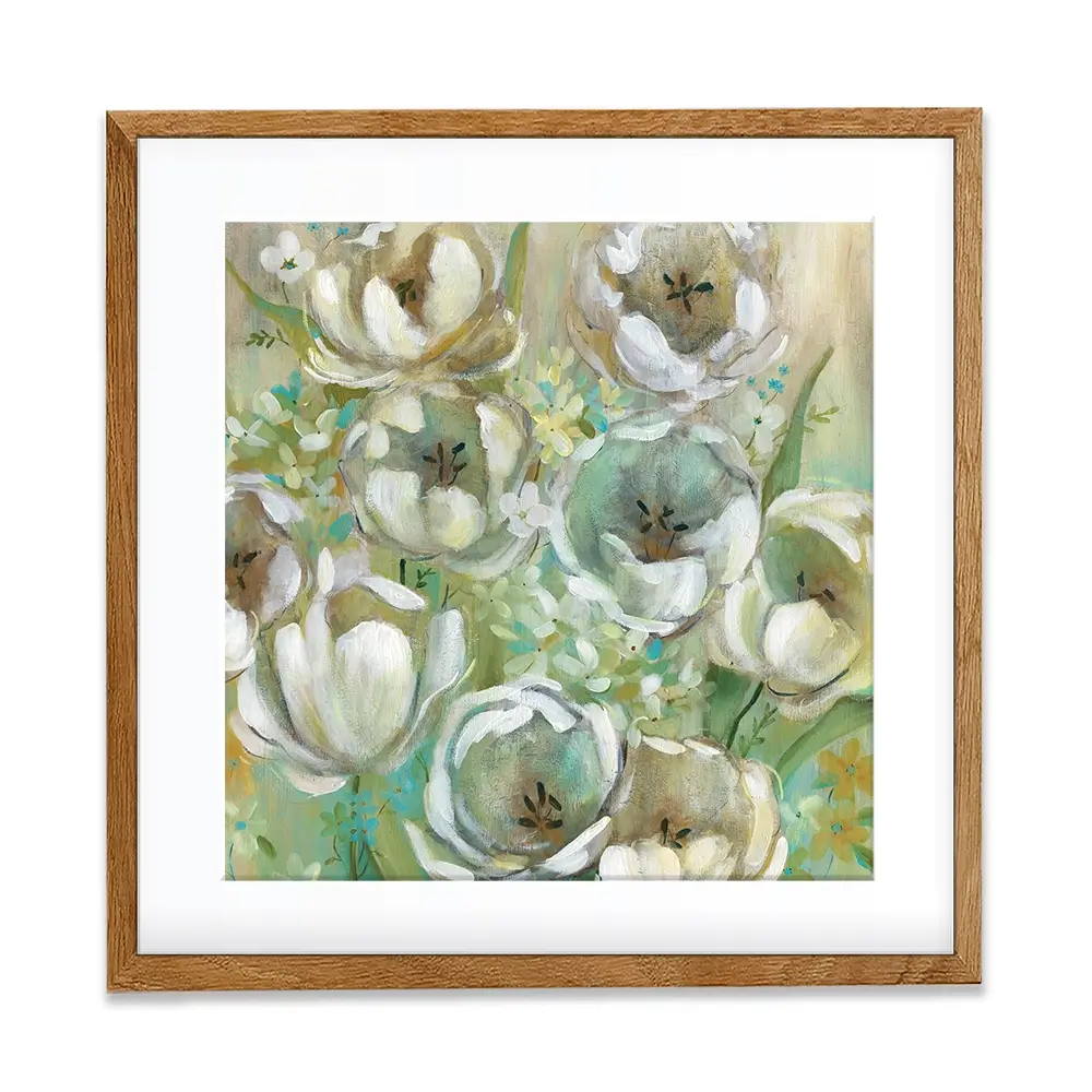 Sunwashed Tulips Square Framed Art Print Sunwashed Tulips Square Framed Art Print wall art product Carol Robinson