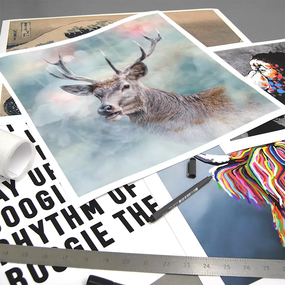 Surreal Stag Square Art Print Surreal Stag Square Art Print wall art product jack53 / Shutterstock