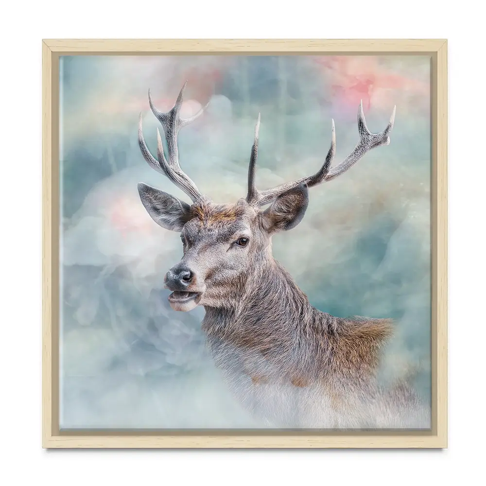 Surreal Stag Square Canvas Print Surreal Stag Square Canvas Print wall art product jack53 / Shutterstock