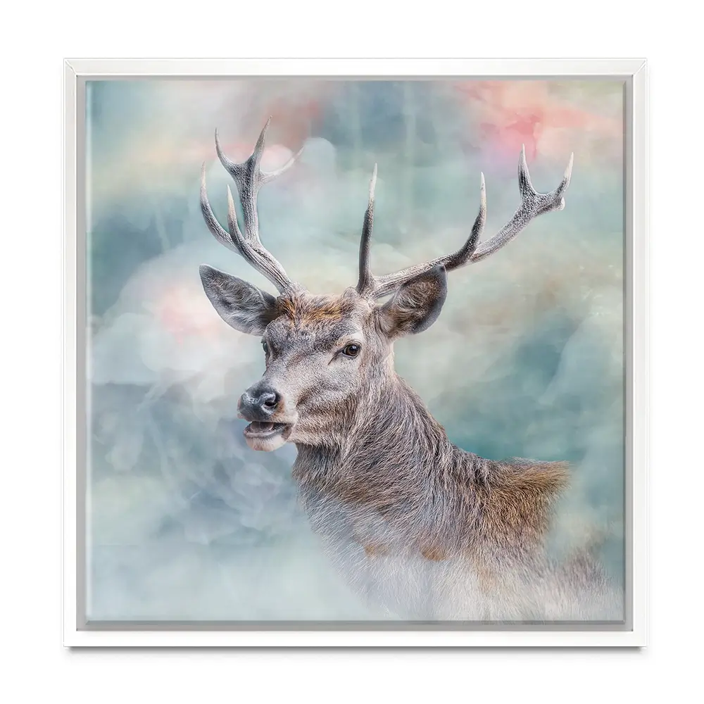 Surreal Stag Square Canvas Print Surreal Stag Square Canvas Print wall art product jack53 / Shutterstock