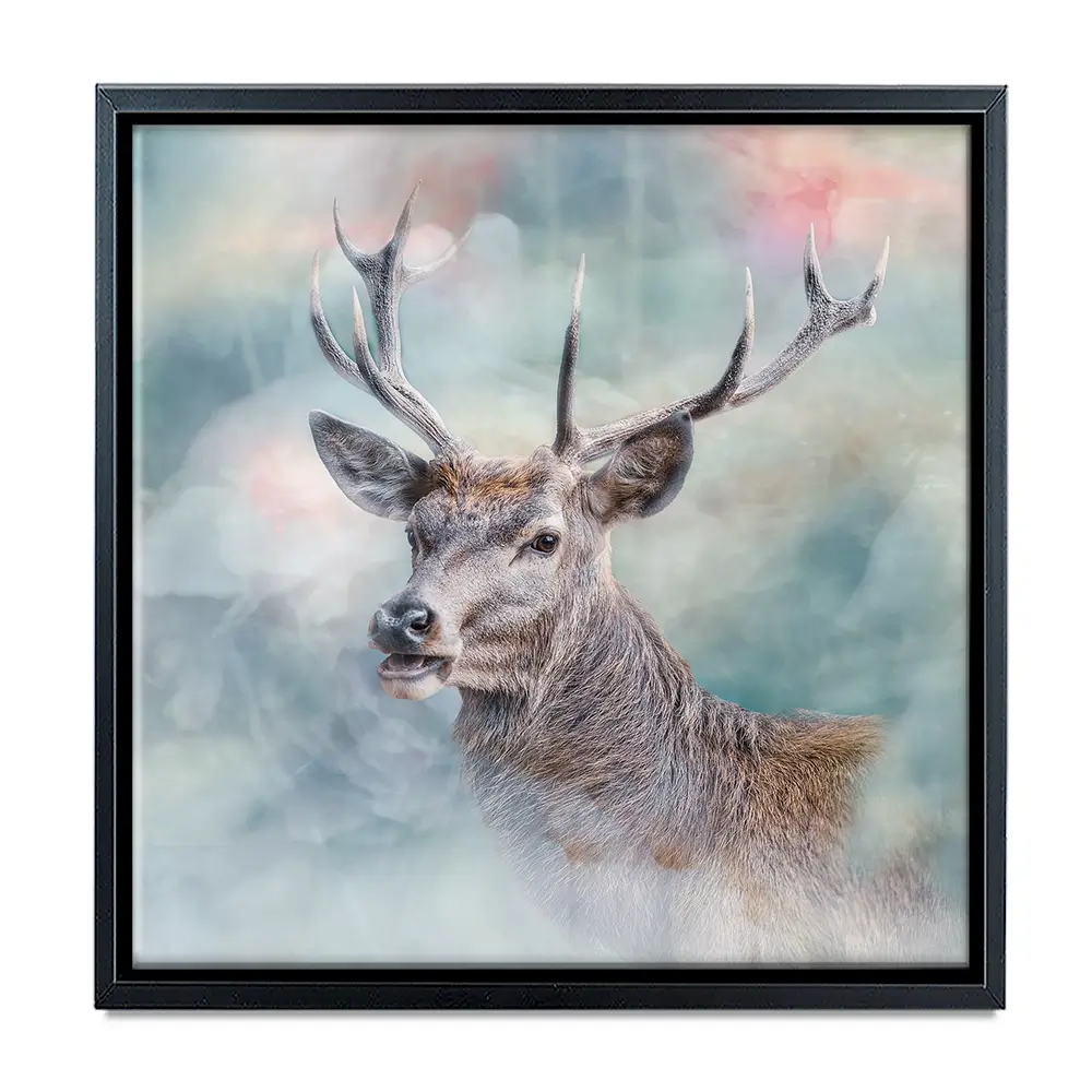 Surreal Stag Square Canvas Print Surreal Stag Square Canvas Print wall art product jack53 / Shutterstock