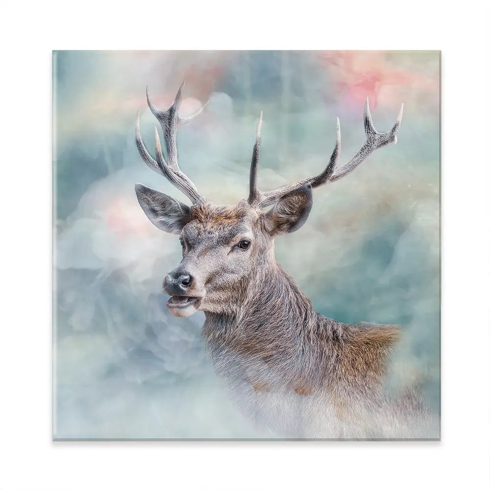Surreal Stag Square Canvas Print Surreal Stag Square Canvas Print wall art product jack53 / Shutterstock
