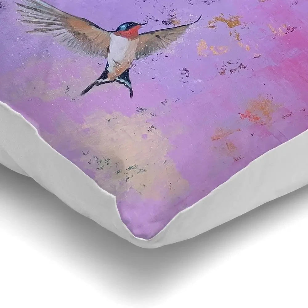 Swallows At Sunset Cushion Swallows At Sunset Cushion wall art product Laure Bury