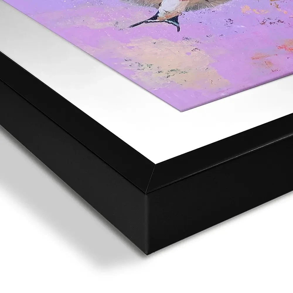 Swallows At Sunset Square Framed Art Print Swallows At Sunset Square Framed Art Print wall art product Laure Bury