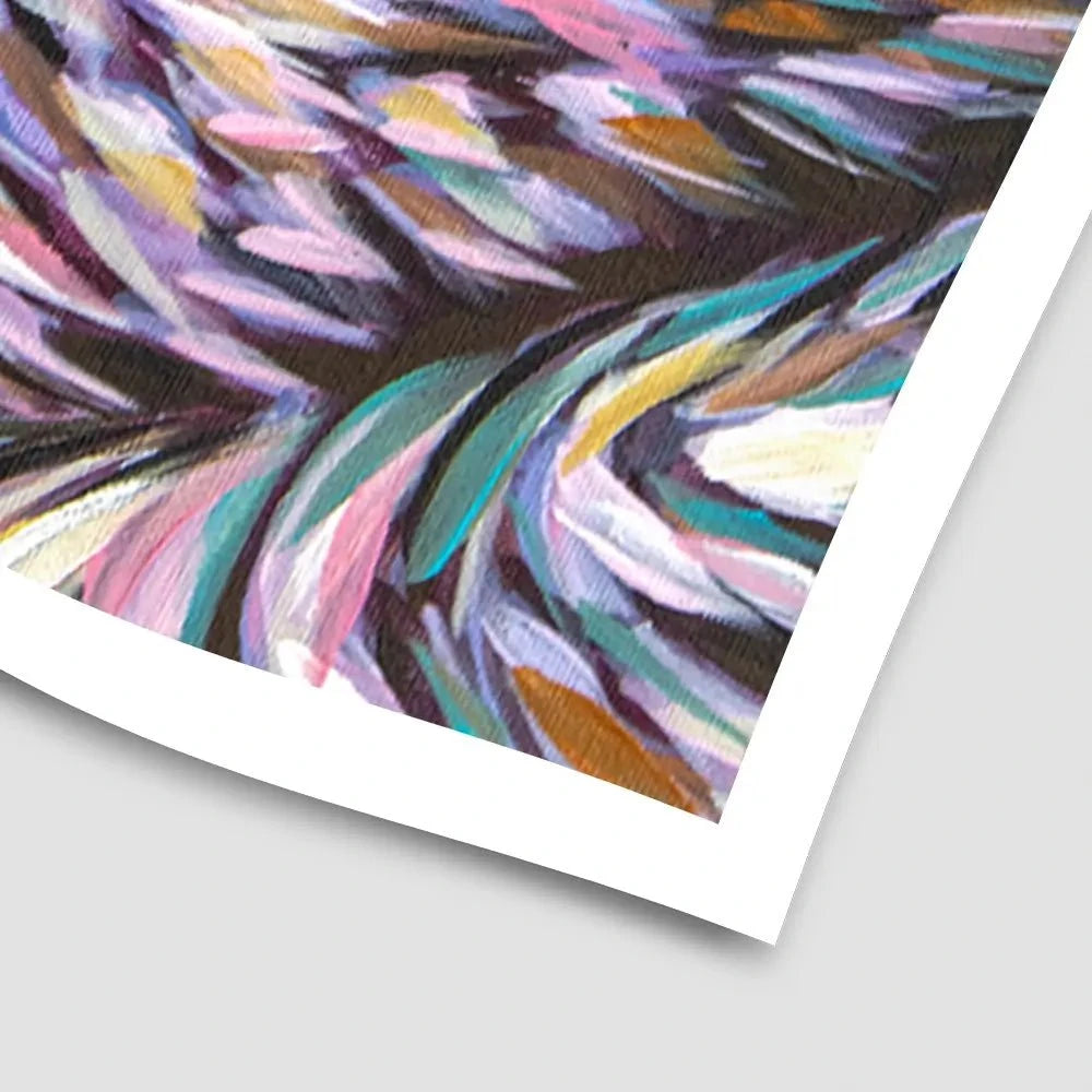 Swan With Flowers Art Print Swan With Flowers Art Print wall art product Carolee Vitaletti