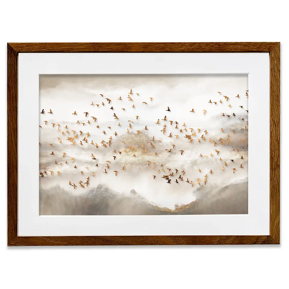 Swarm Of Birds Framed Art Print Swarm Of Birds Framed Art Print wall art product Art Print Shop
