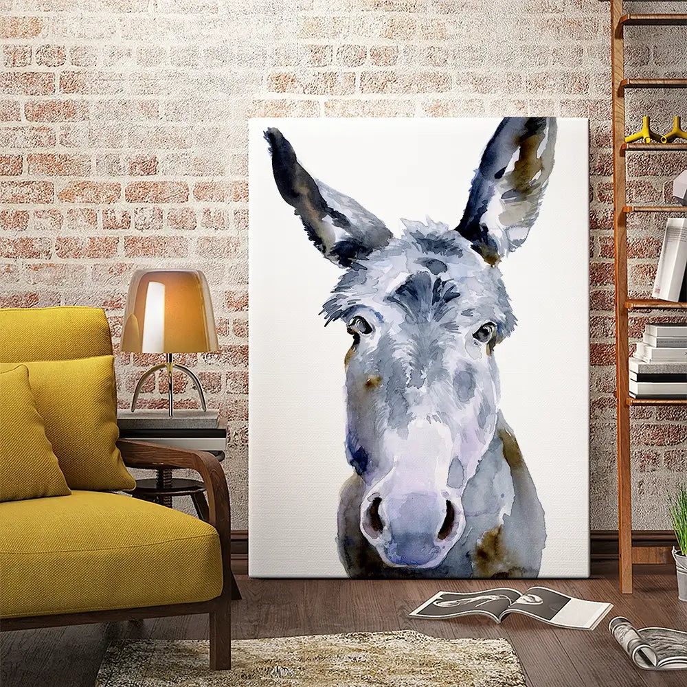 Sweet Donkey Canvas Print Sweet Donkey Canvas Print wall art product Jennifer Paxton Parker