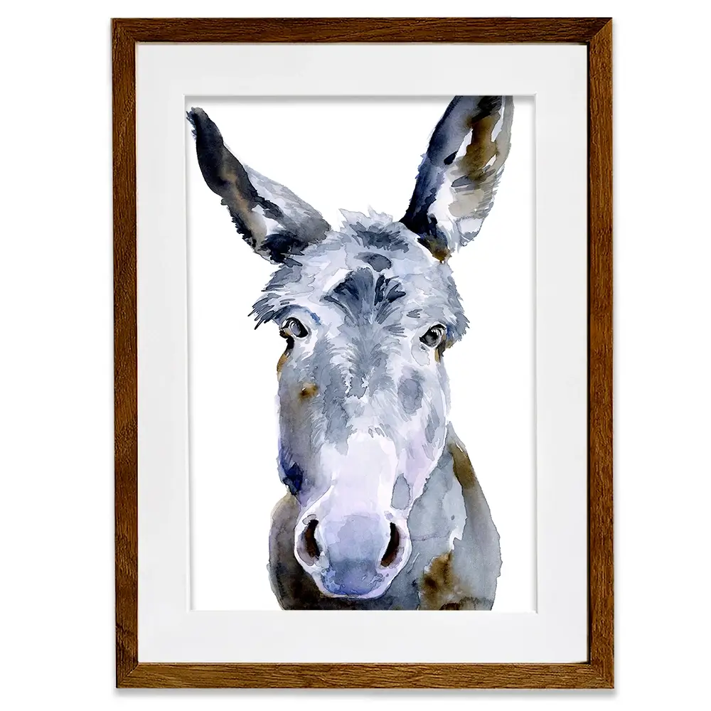 Sweet Donkey Framed Art Print Sweet Donkey Framed Art Print wall art product Jennifer Paxton Parker