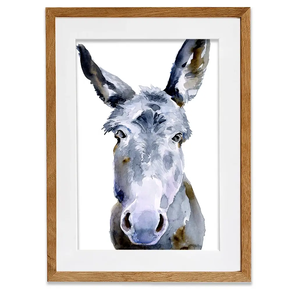 Sweet Donkey Framed Art Print Sweet Donkey Framed Art Print wall art product Jennifer Paxton Parker