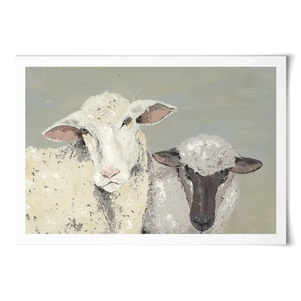 Sweet Lambs Art Print Sweet Lambs Art Print wall art product Jade Reynolds