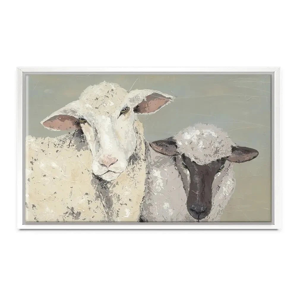 Sweet Lambs Canvas Print Sweet Lambs Canvas Print wall art product Jade Reynolds