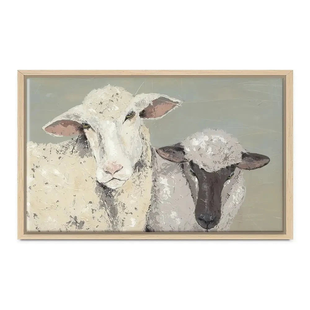 Sweet Lambs Canvas Print Sweet Lambs Canvas Print wall art product Jade Reynolds