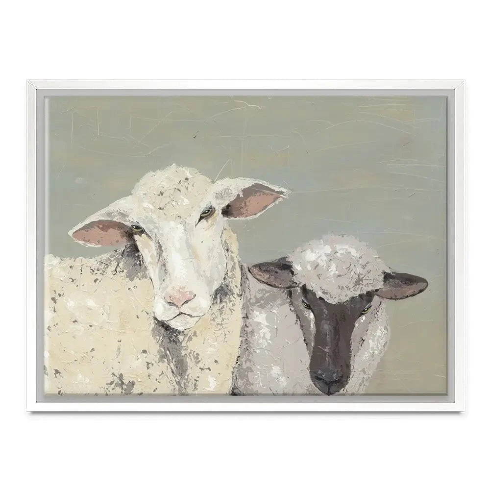 Sweet Lambs Canvas Print Sweet Lambs Canvas Print wall art product Jade Reynolds
