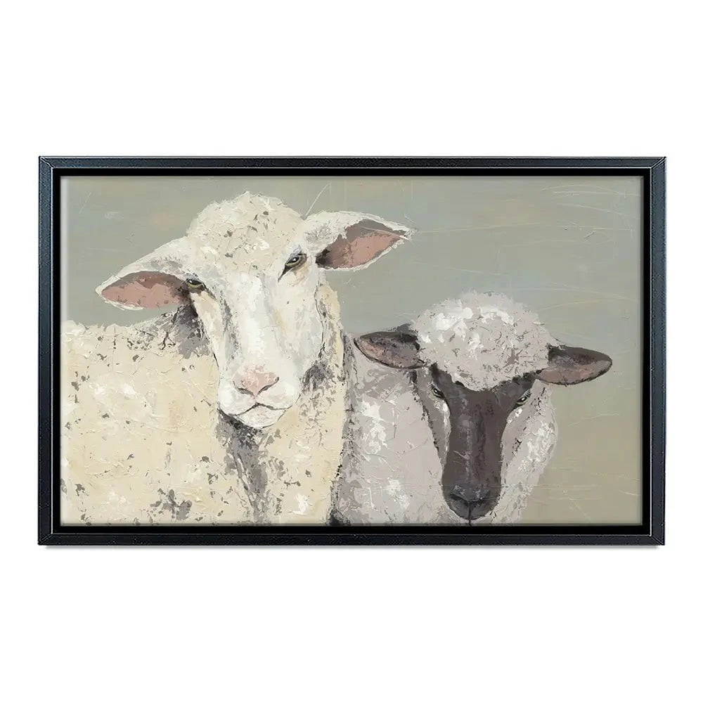 Sweet Lambs Canvas Print Sweet Lambs Canvas Print wall art product Jade Reynolds