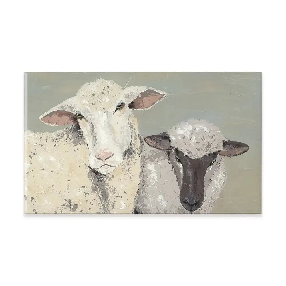 Sweet Lambs Canvas Print Sweet Lambs Canvas Print wall art product Jade Reynolds