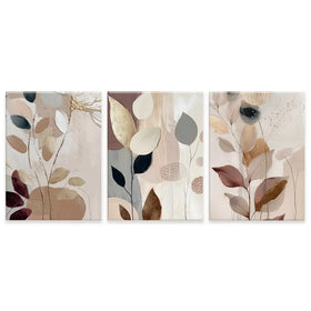 Sweet Leaves Trio Canvas Print Sweet Leaves Trio Canvas Print wall art product Bella Eve