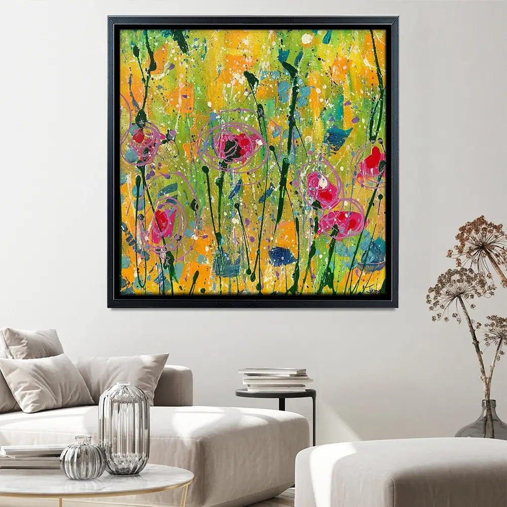 Sweetness And Light Square Canvas Print Sweetness And Light Square Canvas Print wall art product Jane Brookshaw