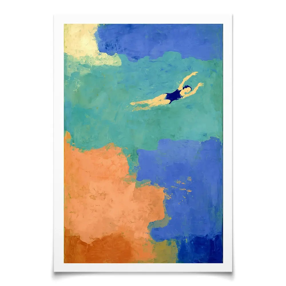 Swimmer Art Print Swimmer Art Print wall art product Treechild