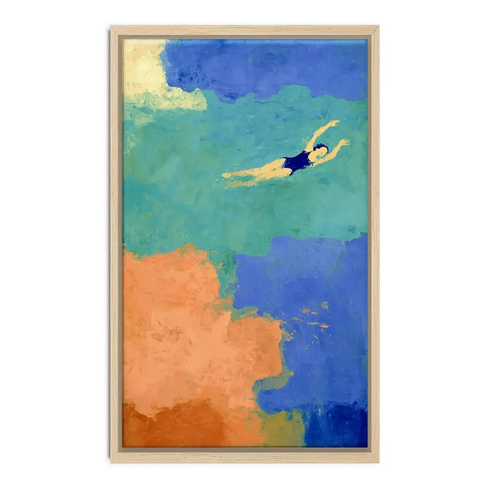 Swimmer Canvas Print Swimmer Canvas Print wall art product Treechild
