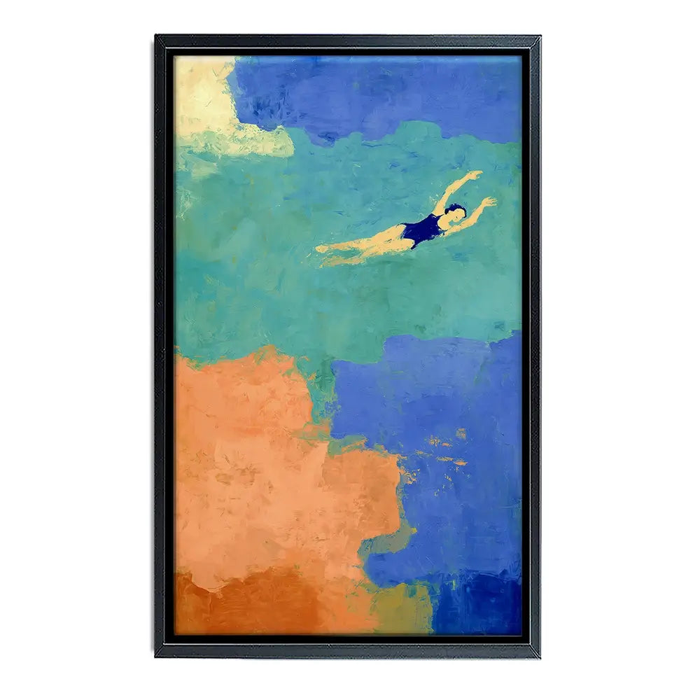 Swimmer Canvas Print Swimmer Canvas Print wall art product Treechild