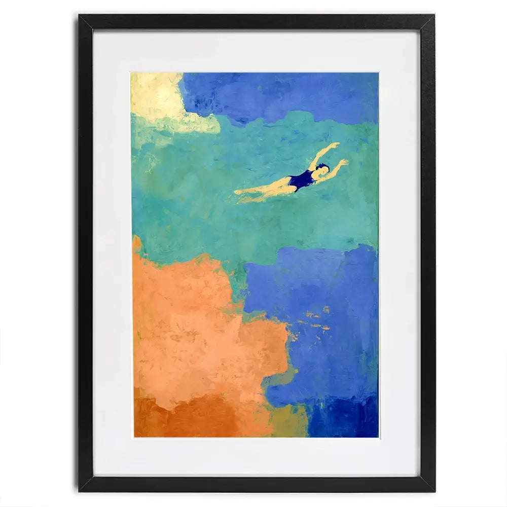 Swimmer Framed Art Print Swimmer Framed Art Print wall art product Treechild