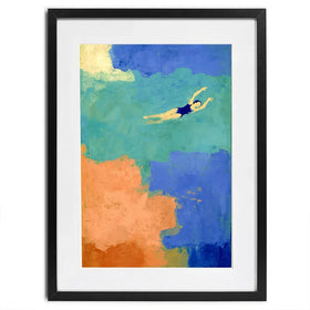 Swimmer Framed Art Print Swimmer Framed Art Print wall art product Treechild