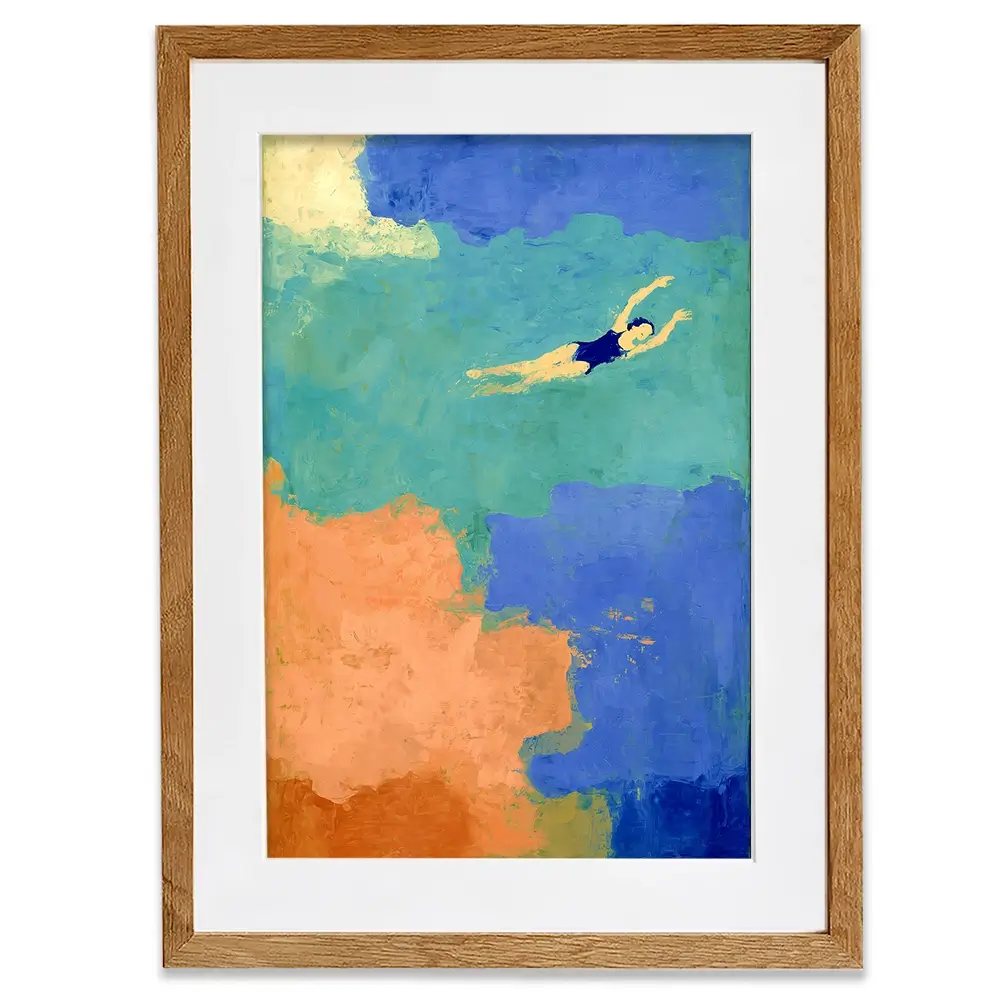Swimmer Framed Art Print Swimmer Framed Art Print wall art product Treechild
