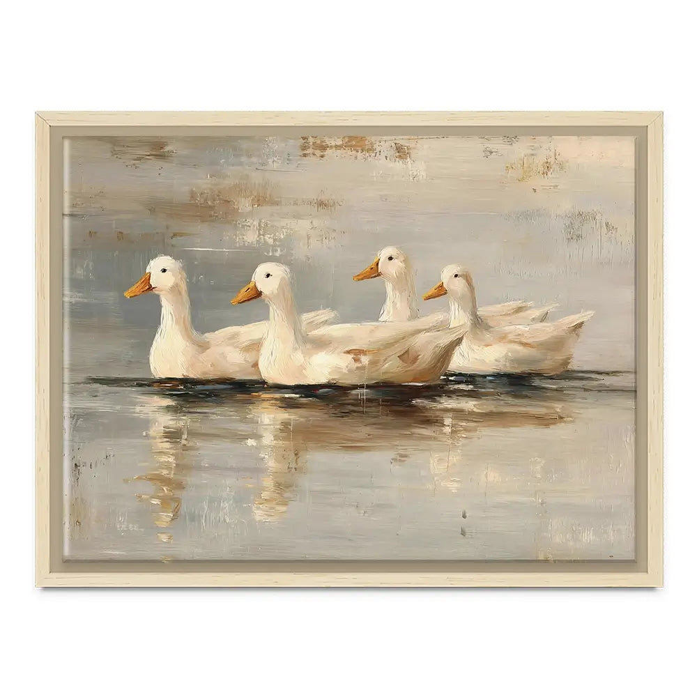 Swimming Ducks Canvas Print Swimming Ducks Canvas Print wall art product Art by Özge - Independent