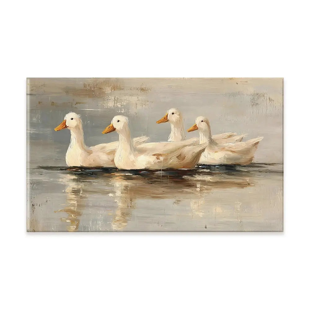 Swimming Ducks Canvas Print Swimming Ducks Canvas Print wall art product Art by Özge - Independent