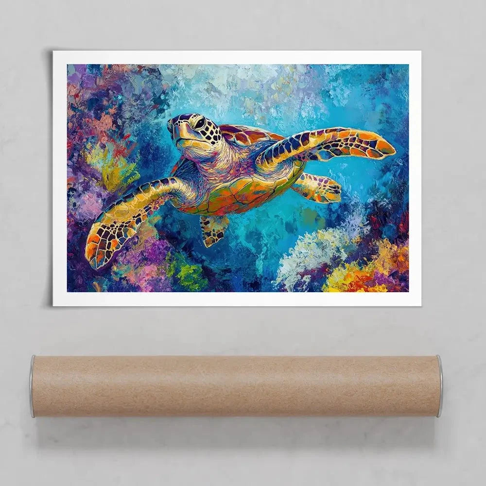 Swimming In Colour 2 Art Print Swimming In Colour 2 Art Print wall art product Petals Prints Design - Independent