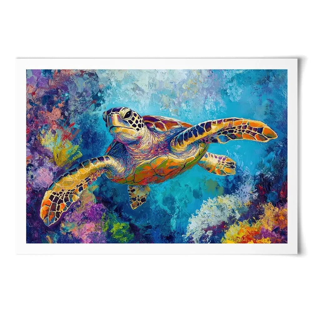 Swimming In Colour 2 Art Print Swimming In Colour 2 Art Print wall art product Petals Prints Design - Independent