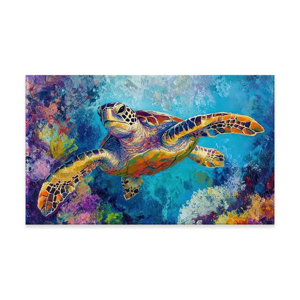 Swimming In Colour 2 Canvas Print Swimming In Colour 2 Canvas Print wall art product Petals Prints Design - Independent