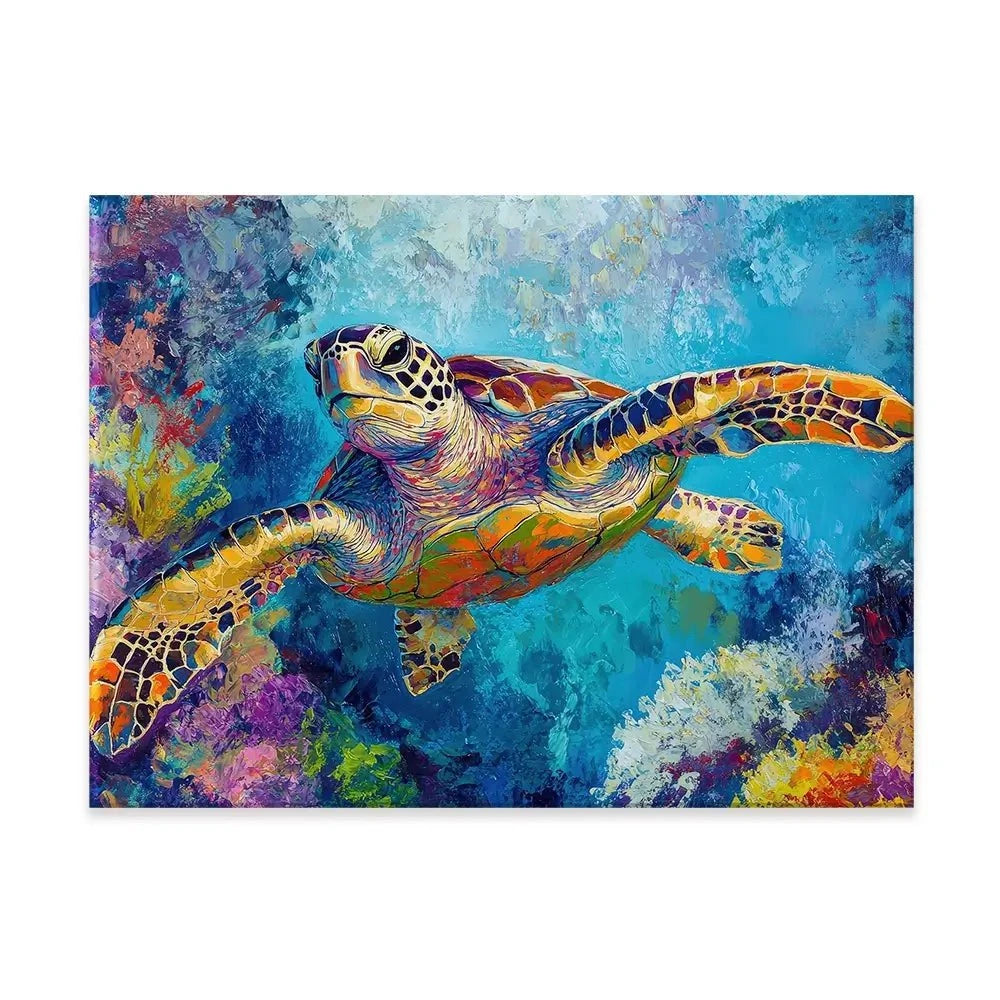 Swimming In Colour 2 Canvas Print Swimming In Colour 2 Canvas Print wall art product Petals Prints Design - Independent