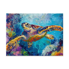 Swimming In Colour 2 Canvas Print Swimming In Colour 2 Canvas Print wall art product Petals Prints Design - Independent