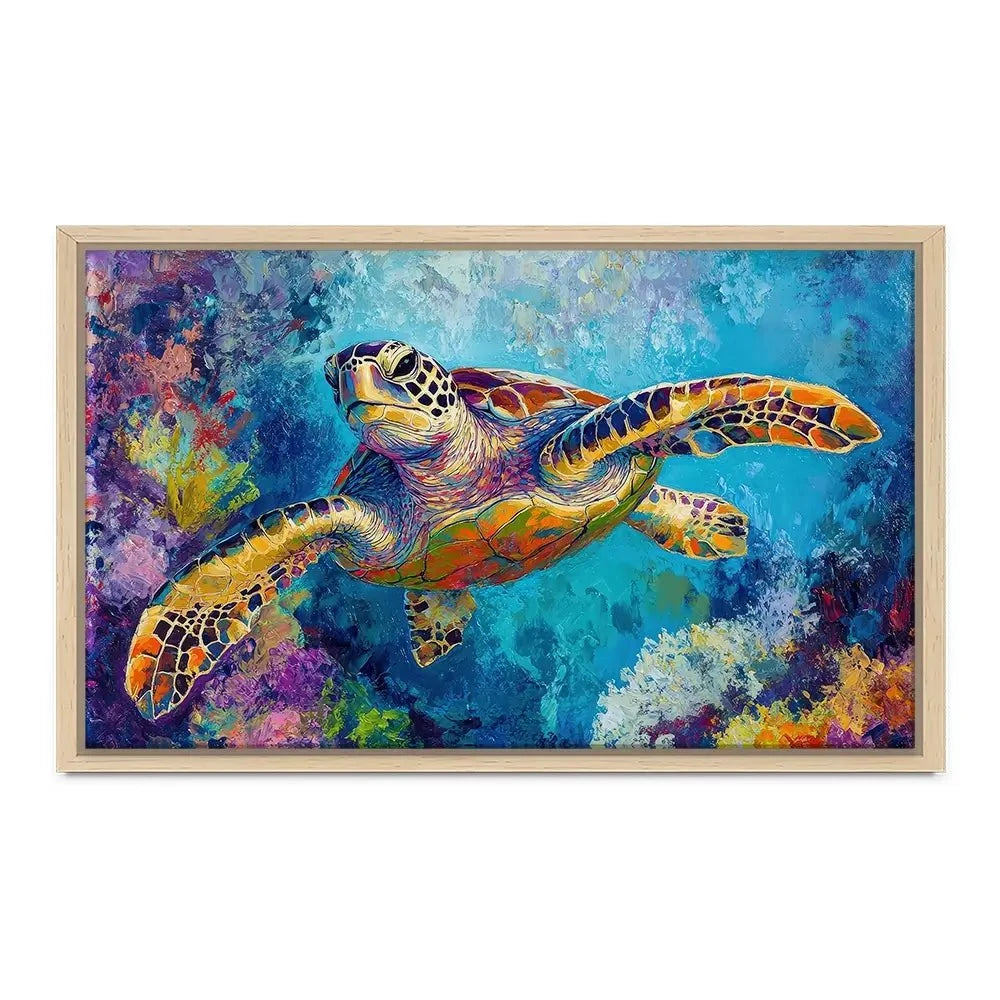 Swimming In Colour 2 Canvas Print Swimming In Colour 2 Canvas Print wall art product Petals Prints Design - Independent