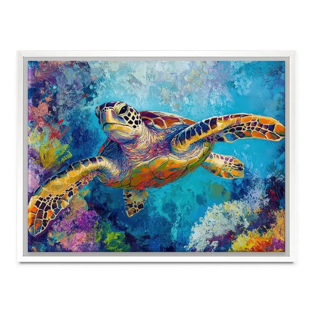 Swimming In Colour 2 Canvas Print Swimming In Colour 2 Canvas Print wall art product Petals Prints Design - Independent