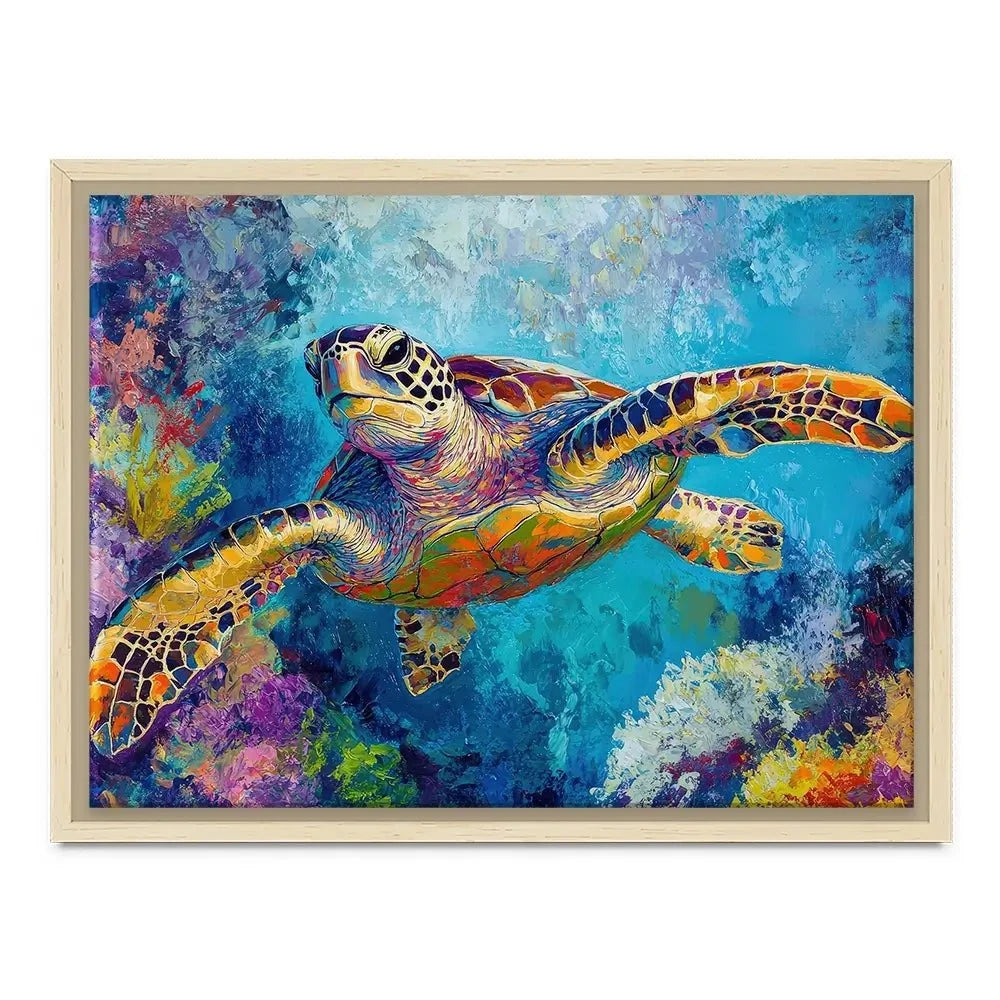 Swimming In Colour 2 Canvas Print Swimming In Colour 2 Canvas Print wall art product Petals Prints Design - Independent