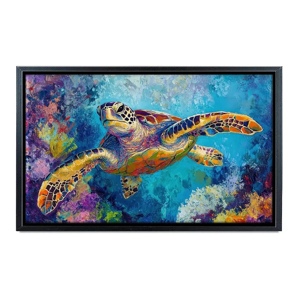 Swimming In Colour 2 Canvas Print Swimming In Colour 2 Canvas Print wall art product Petals Prints Design - Independent
