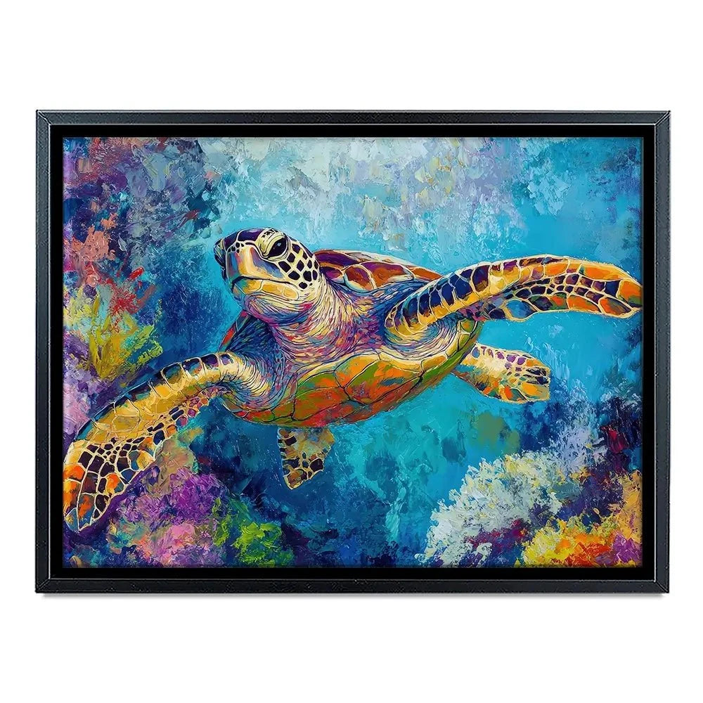Swimming In Colour 2 Canvas Print Swimming In Colour 2 Canvas Print wall art product Petals Prints Design - Independent
