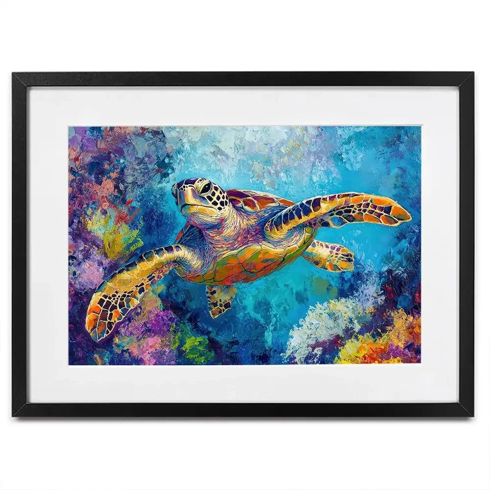 Swimming In Colour 2 Framed Art Print Swimming In Colour 2 Framed Art Print wall art product Petals Prints Design - Independent