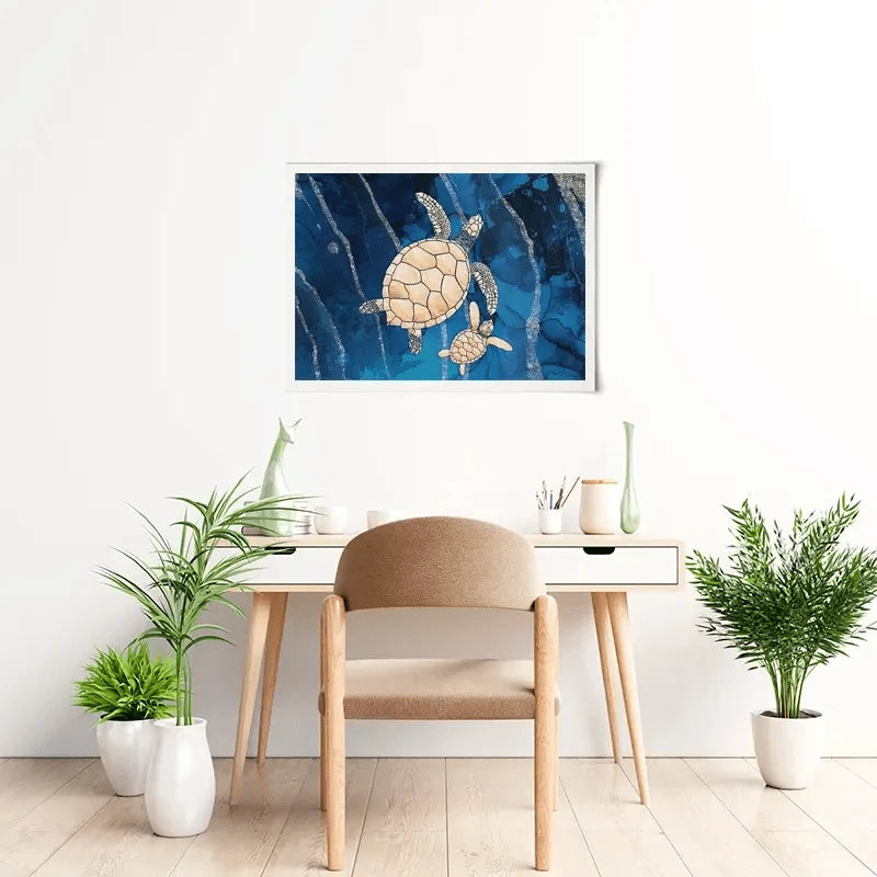 Swimming Turtles Art Print Swimming Turtles Art Print wall art product Sarah Manovski