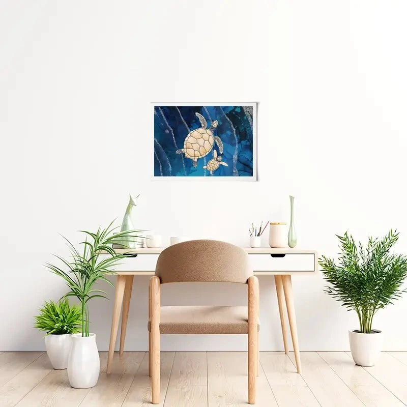 Swimming Turtles Art Print Swimming Turtles Art Print wall art product Sarah Manovski