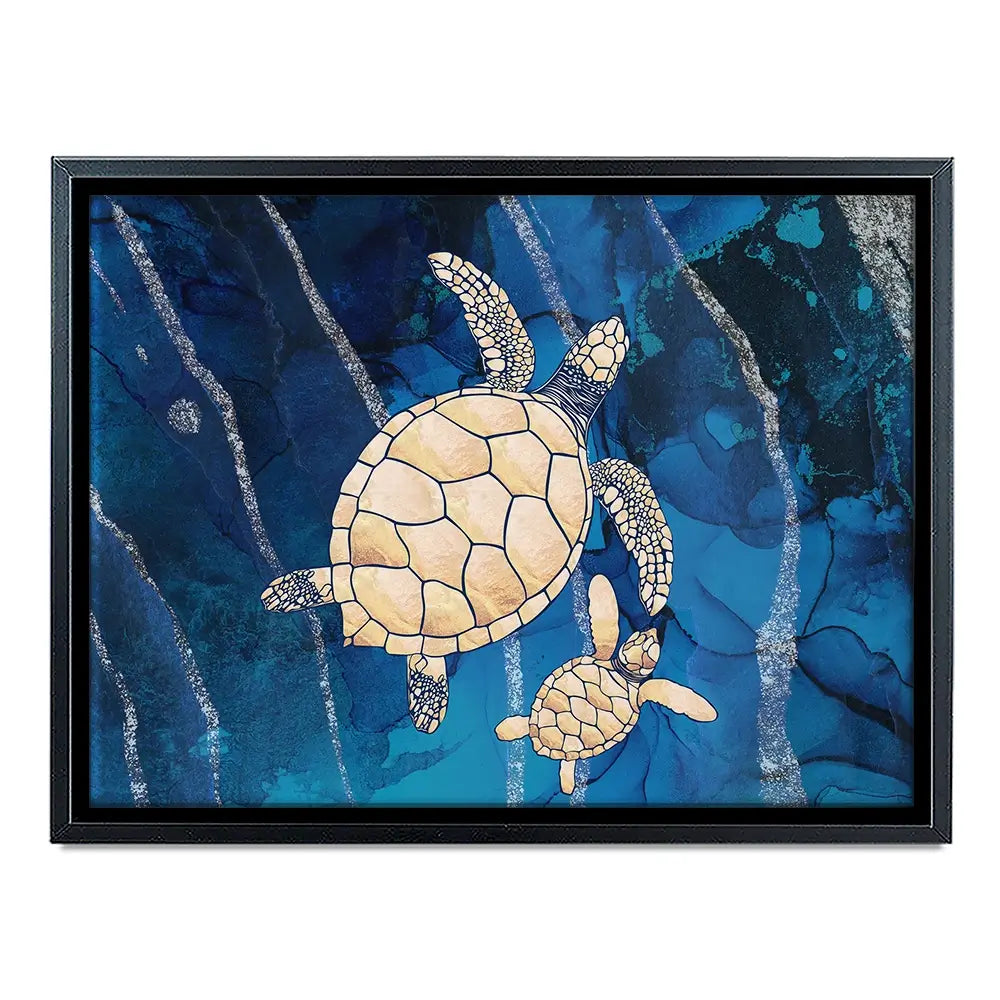 Swimming Turtles Canvas Print Swimming Turtles Canvas Print wall art product Sarah Manovski