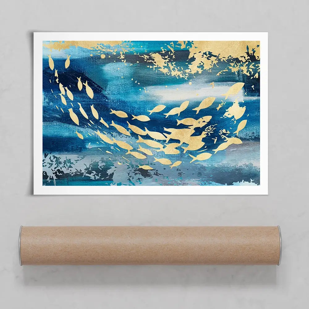 Swimming With The Fishes Art Print Swimming With The Fishes Art Print wall art product Art Print Shop